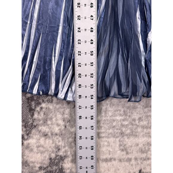 Komarov Dress 2X Womens Blue Gradient Charmeuse Midi / Maxi - Picture 6 of 8